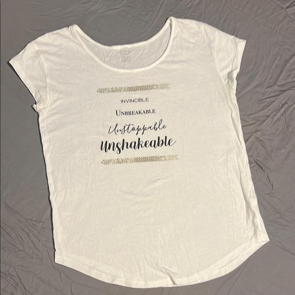 Calia White Tee with Carrie Underwood Lyrics
